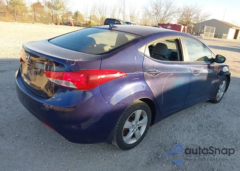 2013 Hyundai Elantra Gls из США, поврежденный, VIN 5NPDH4AE0DH399562